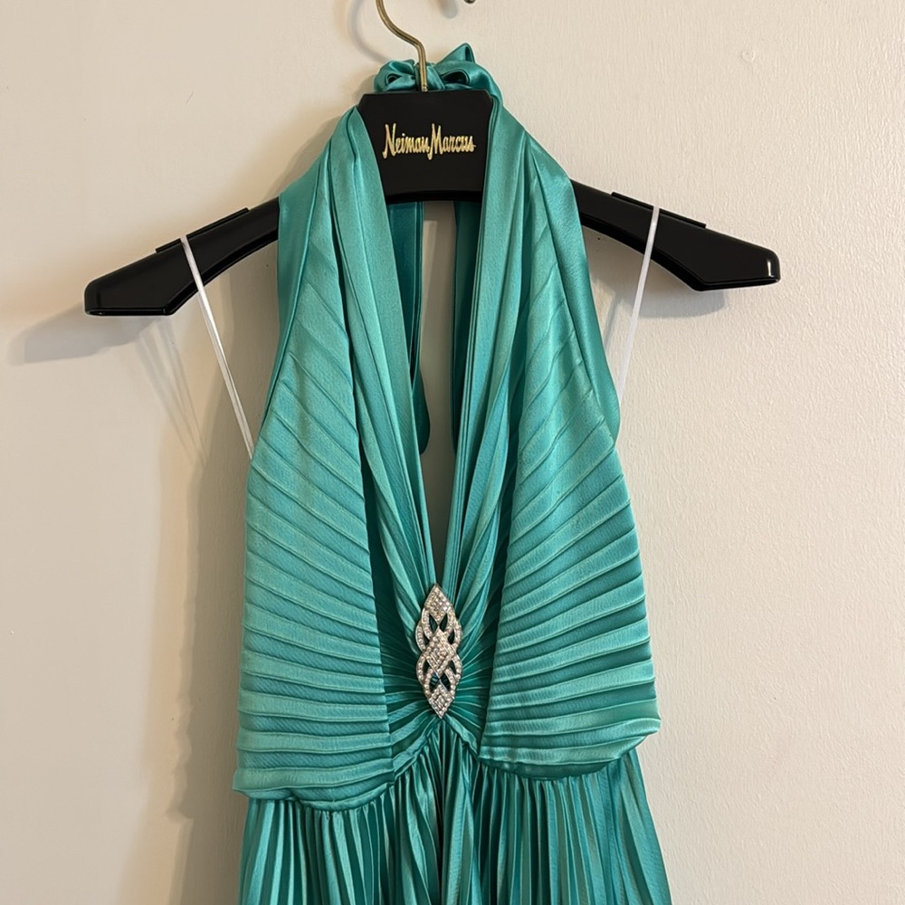 Aqua Green Pleated dress